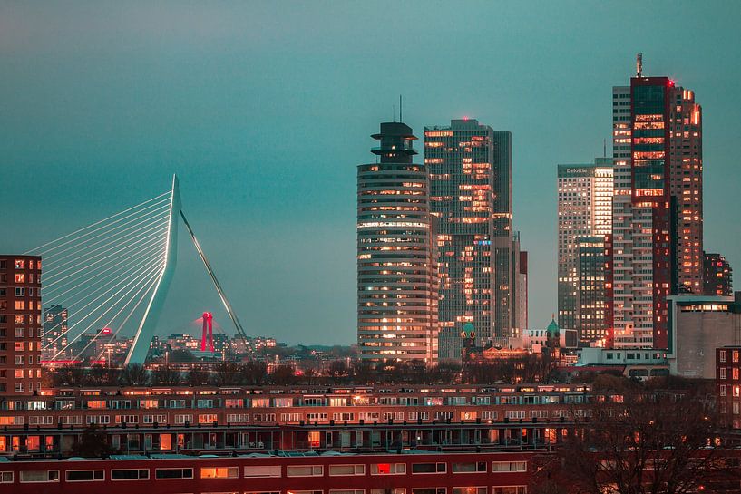 Rotterdam Skyline 3 van Nuance Beeld