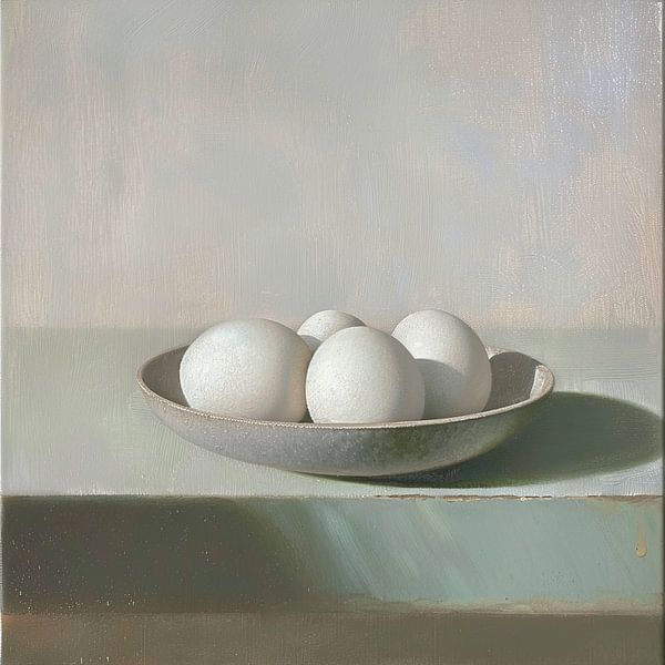 Ruhige Graustufenlandschaft von Kunst Laune