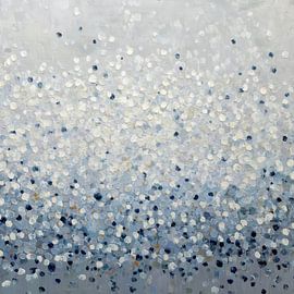 Tanz in Weiß und Blau von Color Square