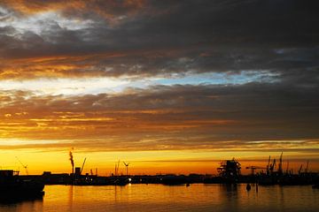 Sonnenuntergang @ Amsterdam von Rene Jacobs