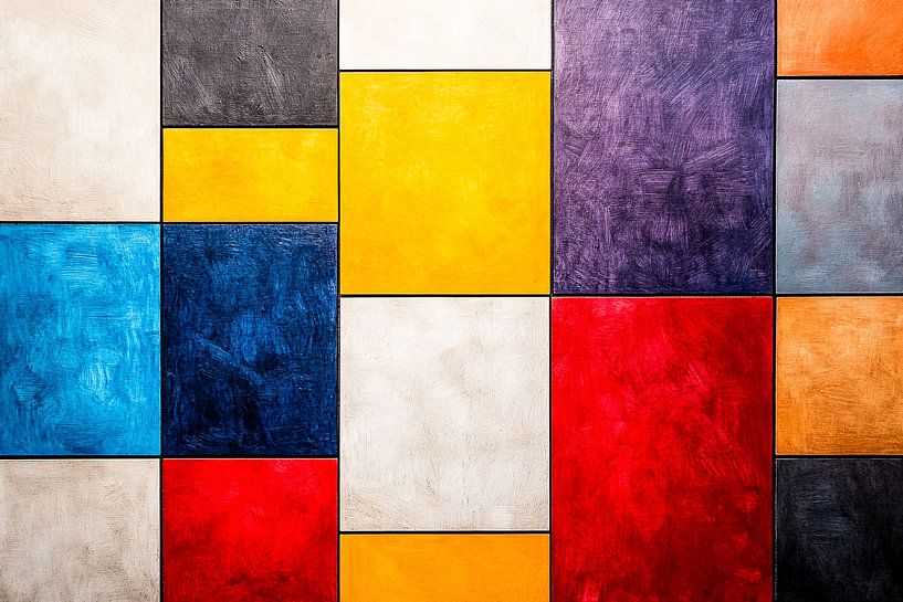 Kleurrijk geometrisch kunstontwerp van Art & Soul Creations