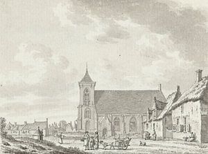 Blick auf die Kirche von Zoutelande, Jan Bulthuis