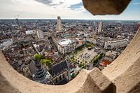 Uitzicht vanaf Kathedraal Antwerpen: De Groenplaats