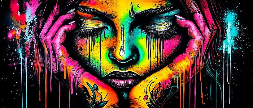 Colours of inner silence by Klaus Tesching - Art-AI