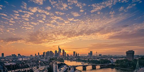 Sunset in Frankfurt am Main
