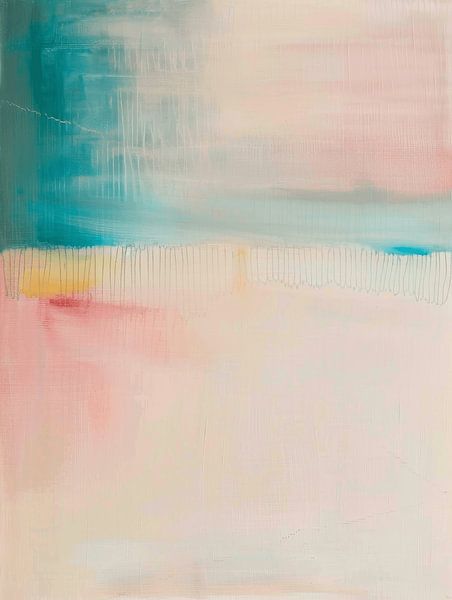 Minimalisme, abstraction moderne dans des couleurs pastel par Japandi Art Studio