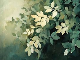 Laubiger Rest von Blumen Studio