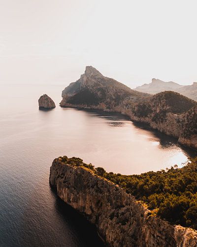 Coastline of Mallorca during sunrise