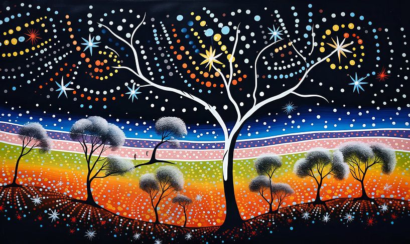 Sterne bei Nacht von Virgil Quinn - Decorative Arts