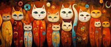 Katzenmalerei von Preet Lambon