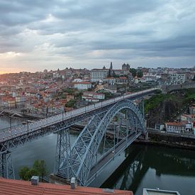 Panorama van Porto, Portugal van Alexander Bogorodskiy