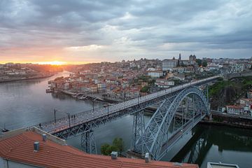 Panorama van Porto, Portugal van Alexander Bogorodskiy