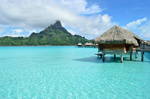 Tropisch paradijs resort in Bora Bora