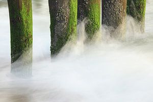 Vagues et brise-lames