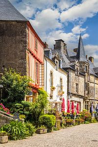 Historische Häuser im Dorf Rochefort-en-Terre, Bretagne