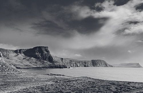Neist Point op het Isle of Skye in Groot-Brittannië. Panorama klif. Schotland Hooglanden!