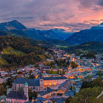 Le soir tombe sur Berchtesgaden