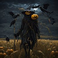 Halloween vogelverschrikker