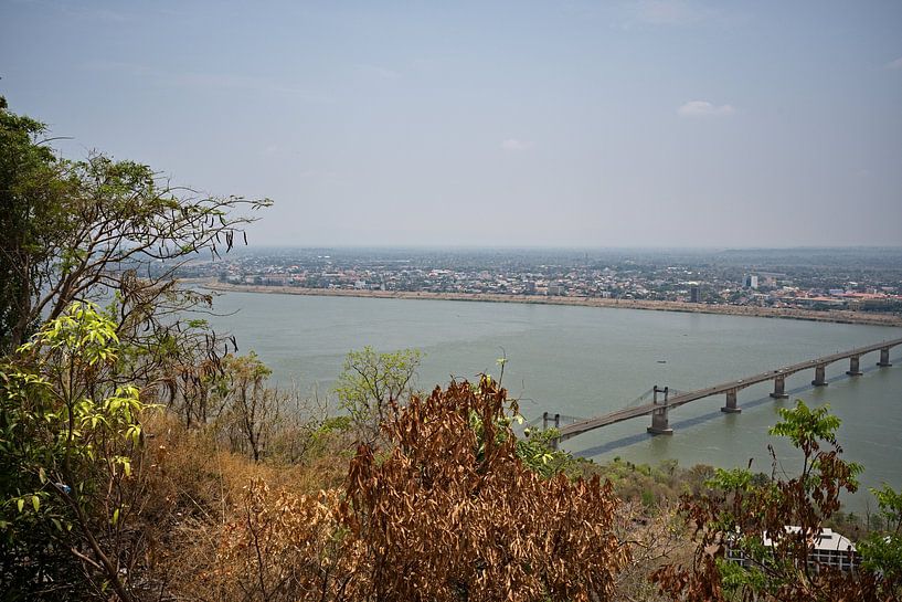 Panoramic view of Pakse from Wat Phousalao by Frank Photos