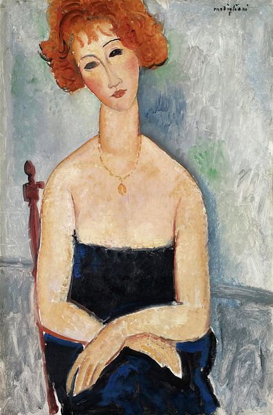 Amedeo Modigliani,Roodharige meid van finemasterpiece