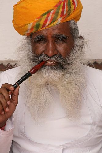 Alter Mann in Indien