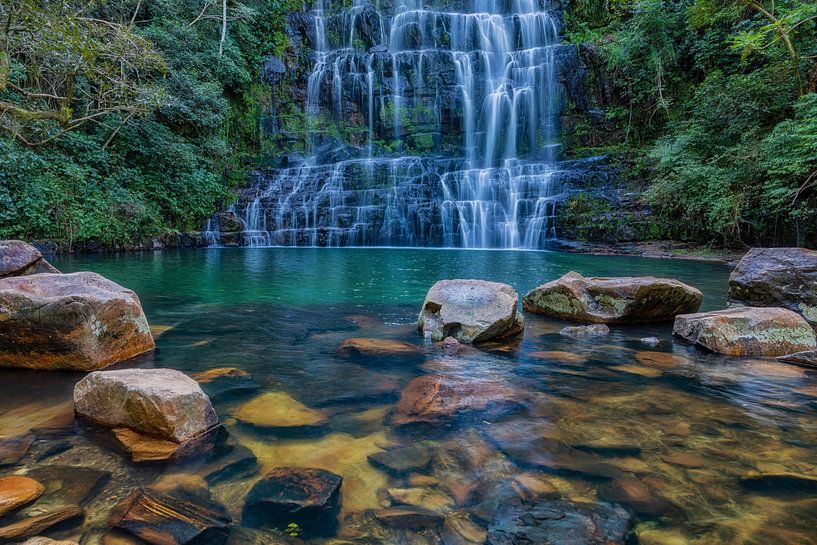 Der Salto Cristal, einer der schönsten Wasserfälle in Paraguay. von Jan Schneckenhaus
