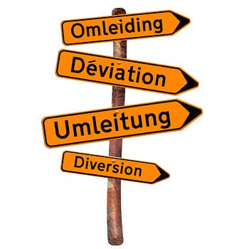 Déviation Belgique / Omleiding België / Umleitung Belgien / Diversion Belgium.