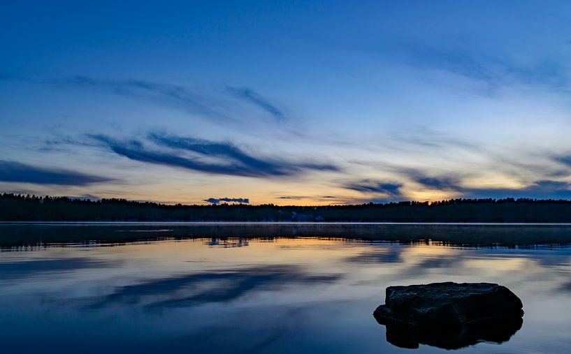 Zonsondergang in Zweden van Sjoerd van der Wal Fotografie