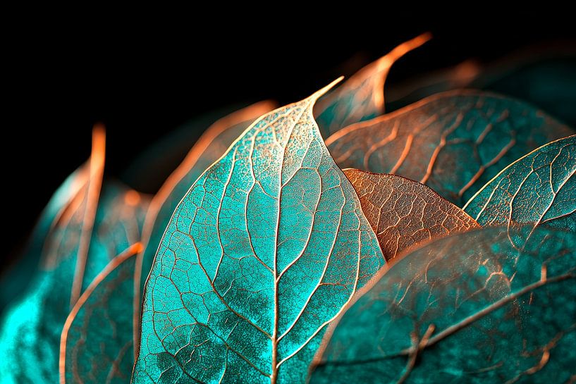 Close-up of coloured leaves by Poster Art Shop