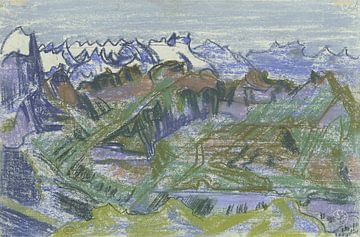 August Babberger - Paysage de montagne sur Peter Balan