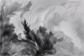 Abstract zwart-wit veerontwerp van Imperial Art House