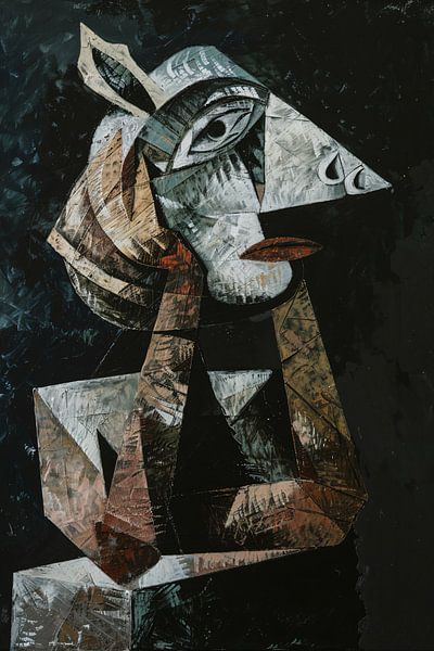 Cubist portrait of a woman by Imperial Art House