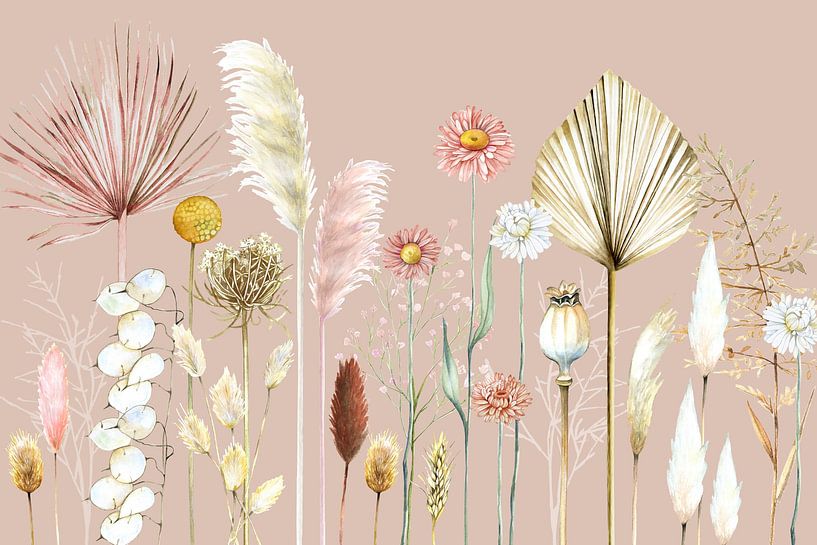 Tendance des fleurs sèches par Geertje Burgers