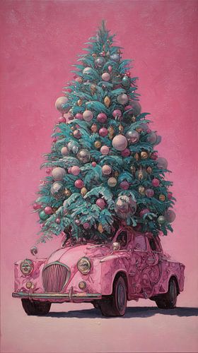 Pink Tree Ride by ARTEO Paintings