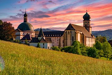 The Benedictine Monastery of St. Trudpert in Münstertal in the Black Forest by Photo Art Thomas Klee