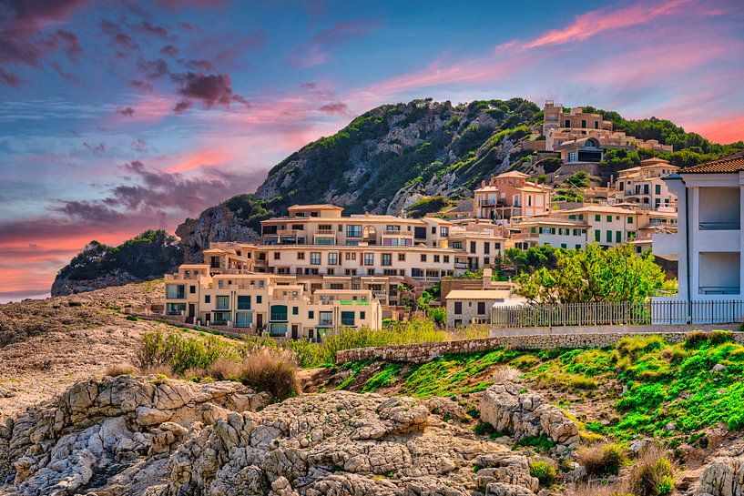 Sunset at Cala Cala Ratjada on Mallorca by Photo Art Thomas Klee