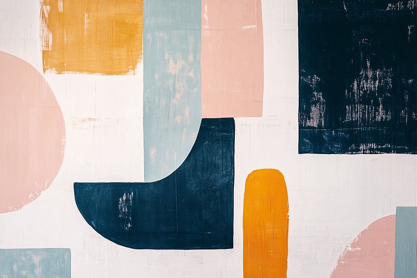 Abstract minimalist geometric design by Art & Soul Creations