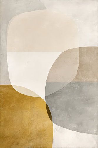 Organic abstract in calm beige