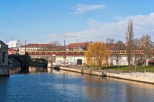 Uitzicht op de Spree vanaf het Museumeiland in Berlijn