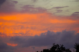 Feuerwolken bei Sonnenuntergang von foto's van gijs