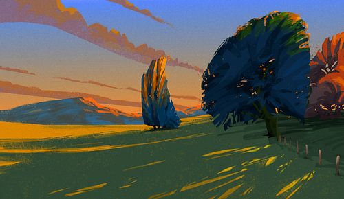 The last rays of the sun