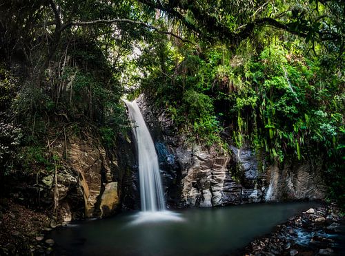 Waterval in de jungle van Flores, waterfall