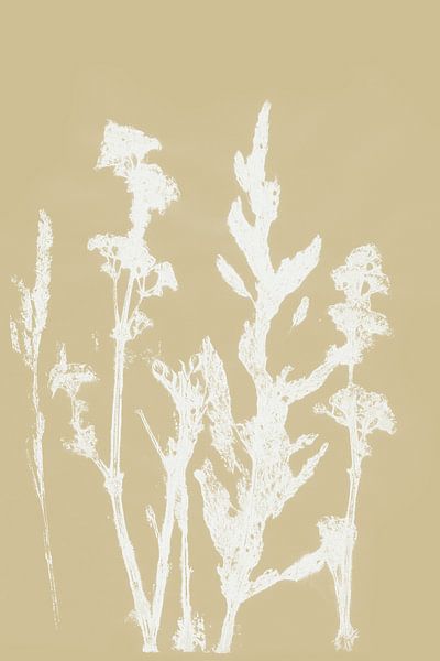 Pastel Botanicals. Gedrukte plant nr. 2 van Dina Dankers