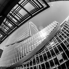 Sonnenlicht zwischen Giganten aus Beton und Glas von Wendy van Kuler Fotografie