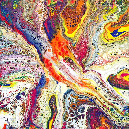 Colourful Abstract Fluid Art