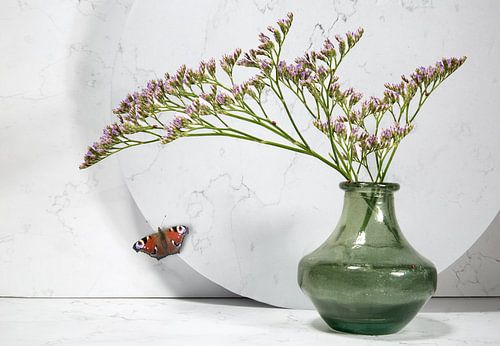 Stilleben mit Vase von Flower artist Sander van Laar