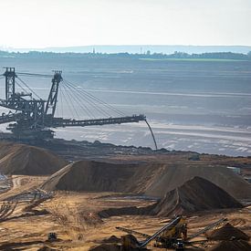 Mine de lignite à ciel ouvert de Garzweiler, Allemagne sur Gerwin Schadl