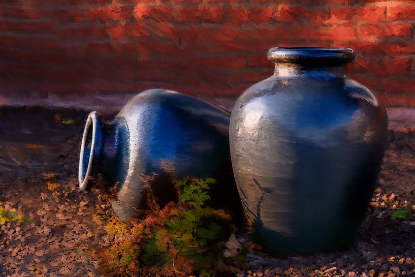 Pots en terre cuite par Alida van Luijn-Toet