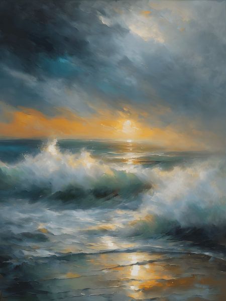 Dansende golven van Jolique Arte