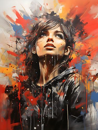 Banksy meets Pollock art